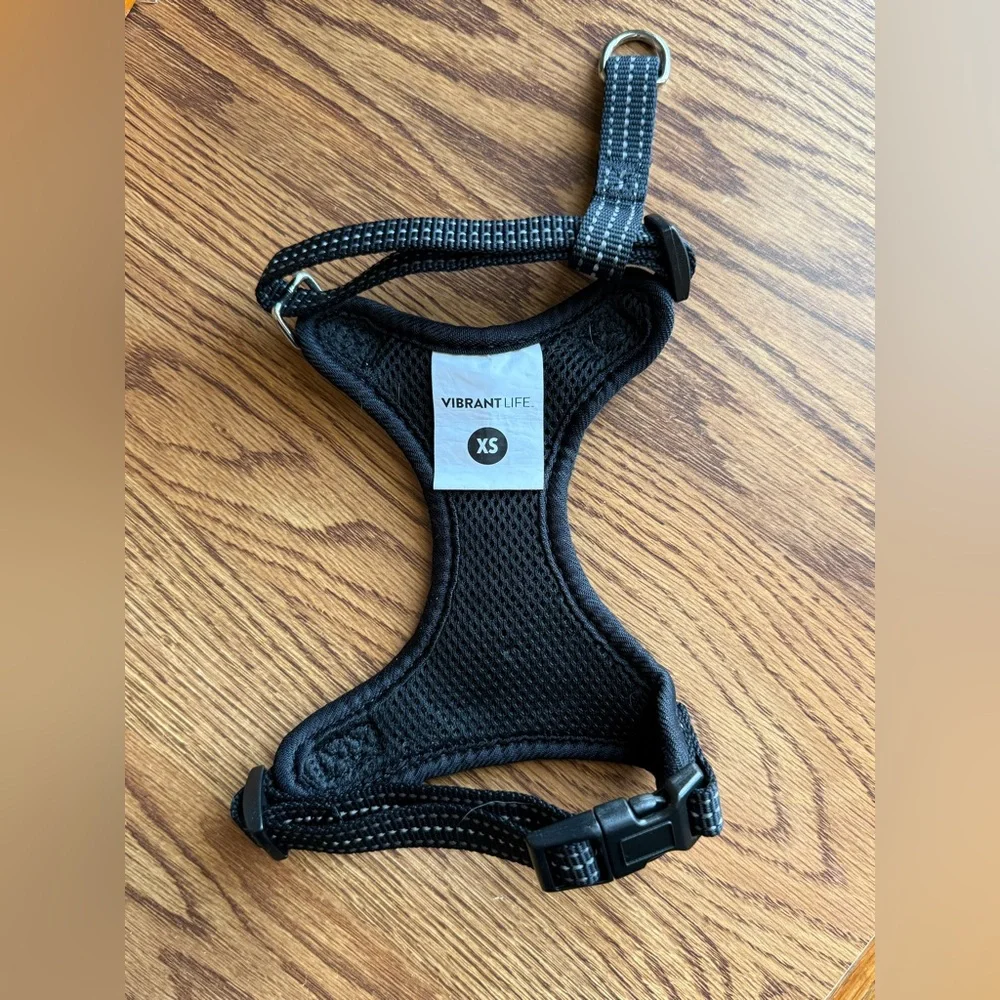 Black and Gray VL Dog Harness